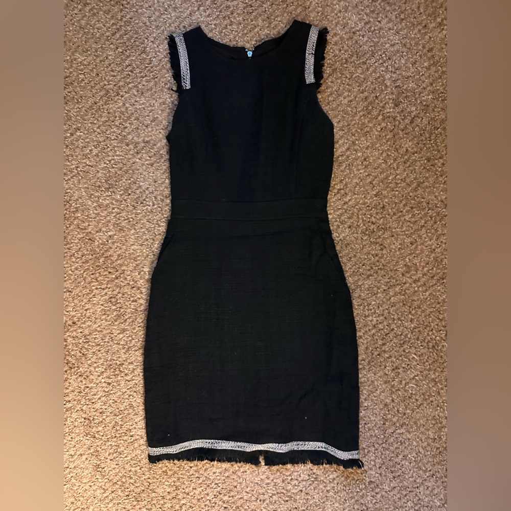 JCrew Textured Black Dress